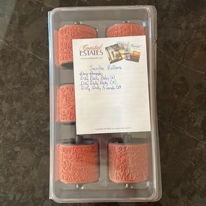 Stampin' Up! Stampin Around DILLY DALLY Rubber Roller Wheel Stamp 6 Jumbo